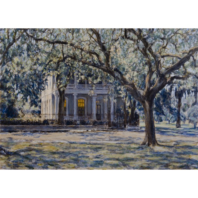 Chas Moore House 30x42 Oil on Canvas
